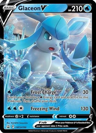Glaceon V SWSH196/307 - SWSH Sword & Shield Promo Cards Holofoil