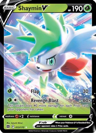 Shaymin V 013/172 - SWSH09 Brilliant Stars Holofoil