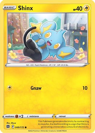Shinx 049/172 - SWSH09 Brilliant Stars Reverse Holofoil