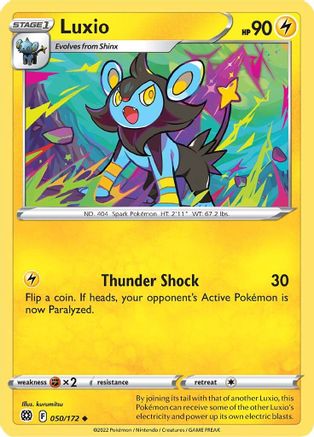 Luxio 050/172 - SWSH09 Brilliant Stars Reverse Holofoil