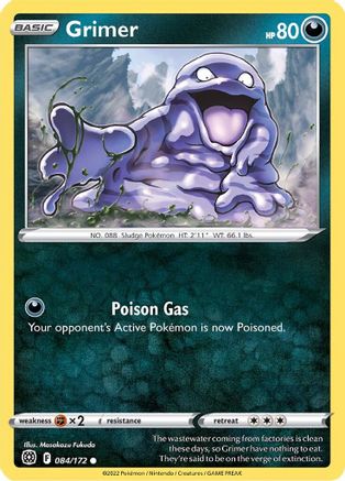 Grimer 084/172 - SWSH09 Brilliant Stars Reverse Holofoil