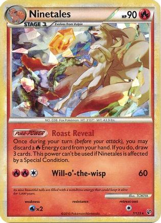 Ninetales (Cracked Ice) 007/123 - Blister Exclusives Holofoil