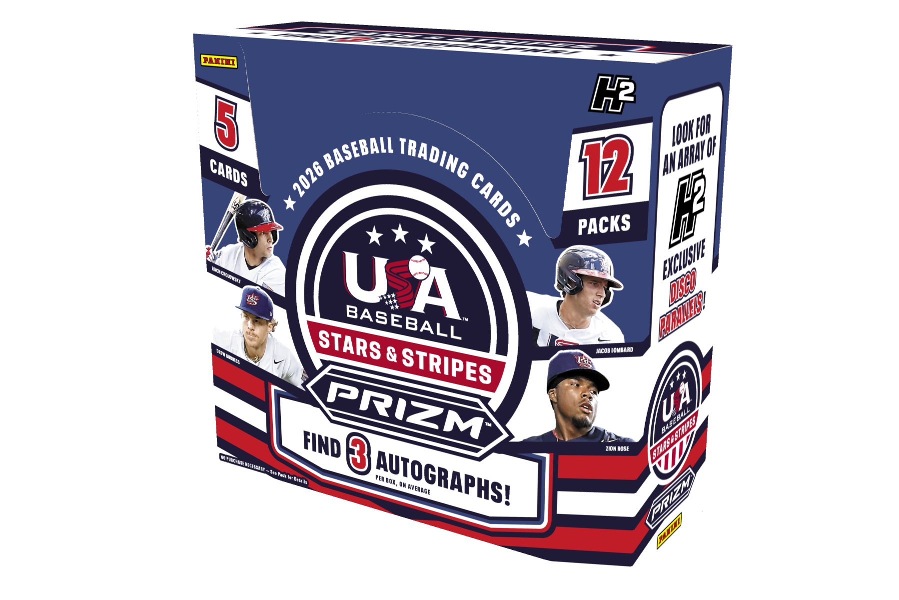 2026 Panini Prizm USA Stars & Stripes Baseball - Mega Box