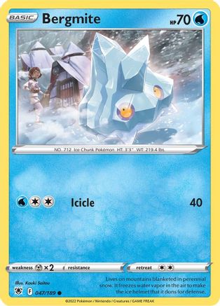 Bergmite 047/189 - SWSH10 Astral Radiance Reverse Holofoil