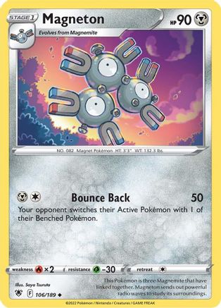 Magneton 106/189 - SWSH10 Astral Radiance Reverse Holofoil