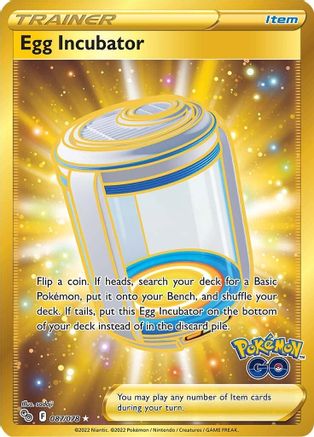Egg Incubator (Secret) 087/078 - Pokemon GO Holofoil