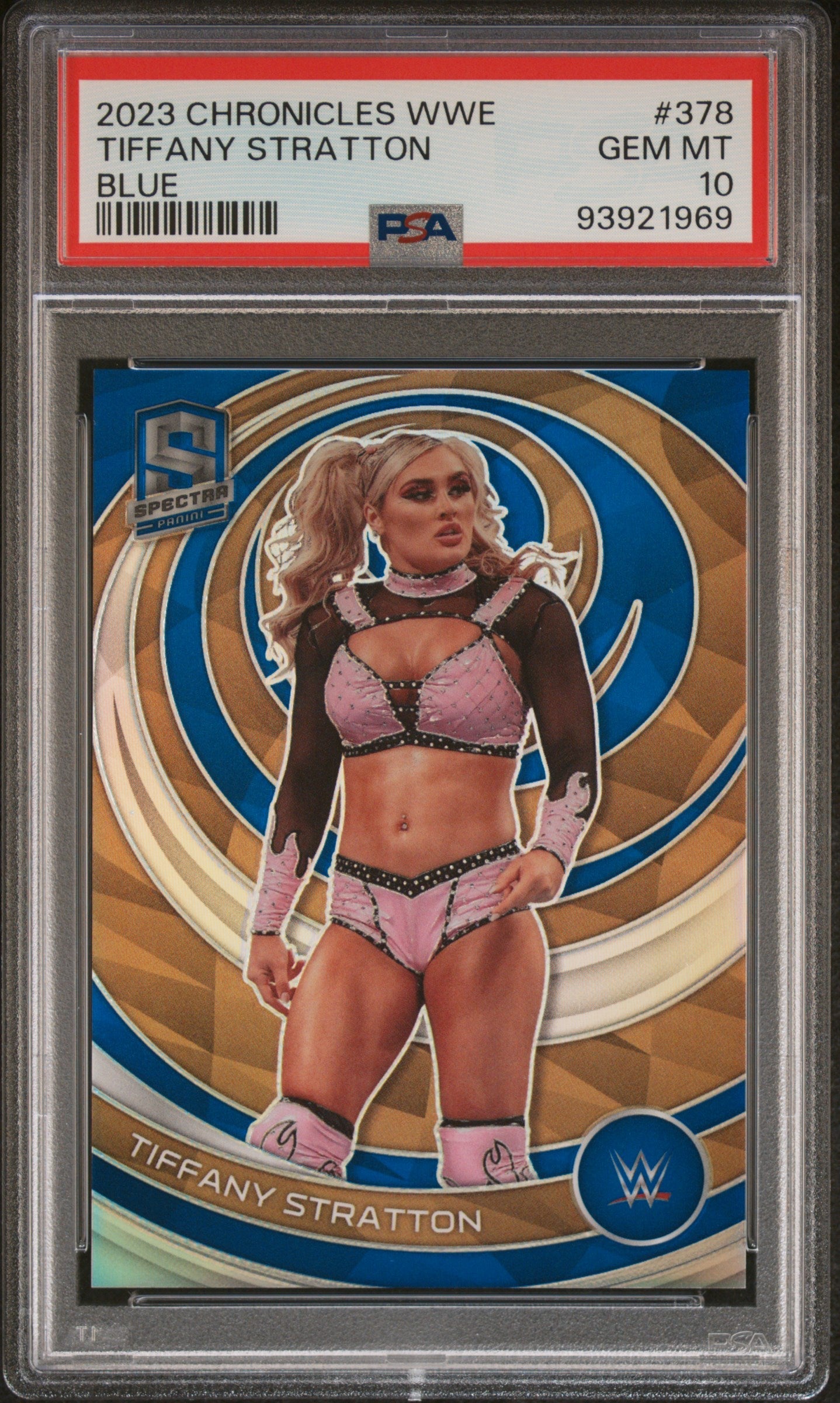 Tiffany Stratton 2023 Panini Chronicles Wwe #378 Blue PSA 10