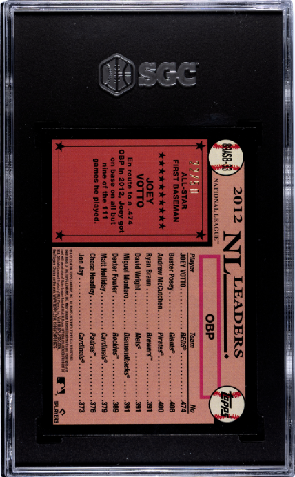 Joey Votto 2024 Topps #89ASB-33 '89 A/S Mega Box Gold Foil SGC 10