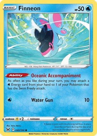 Finneon 040/196 - SWSH11 Lost Origin Reverse Holofoil