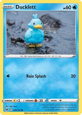 Ducklett 046/196 - SWSH11 Lost Origin Reverse Holofoil