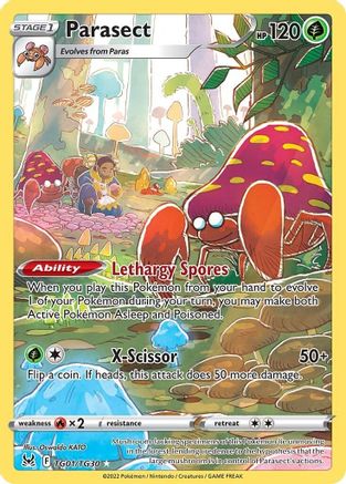 Parasect TG01/TG30 - SWSH11 Lost Origin Trainer Gallery Holofoil