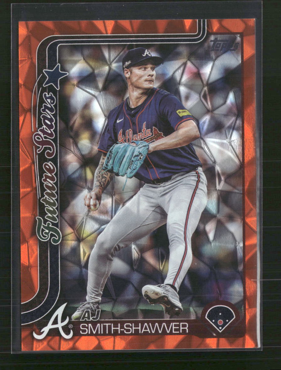 AJ Smith-Shawver 2025 Topps #674 Orange Holo Foil #/25
