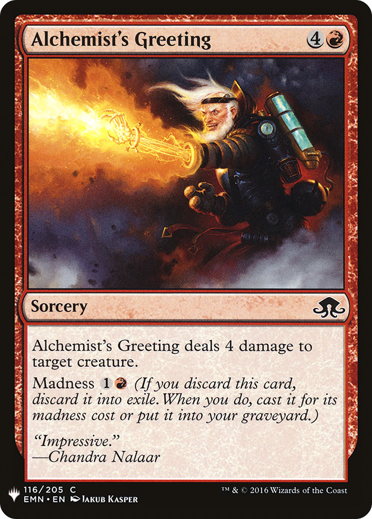 Alchemist's Greeting (LIST-EMN-116) - The List