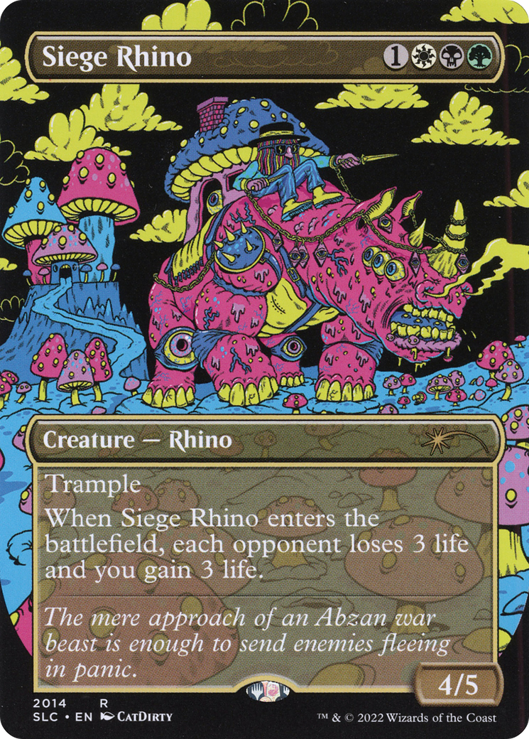 Siege Rhino (SLC-2014) - Secret Lair 30th Anniversary Countdown Kit (Borderless) Foil