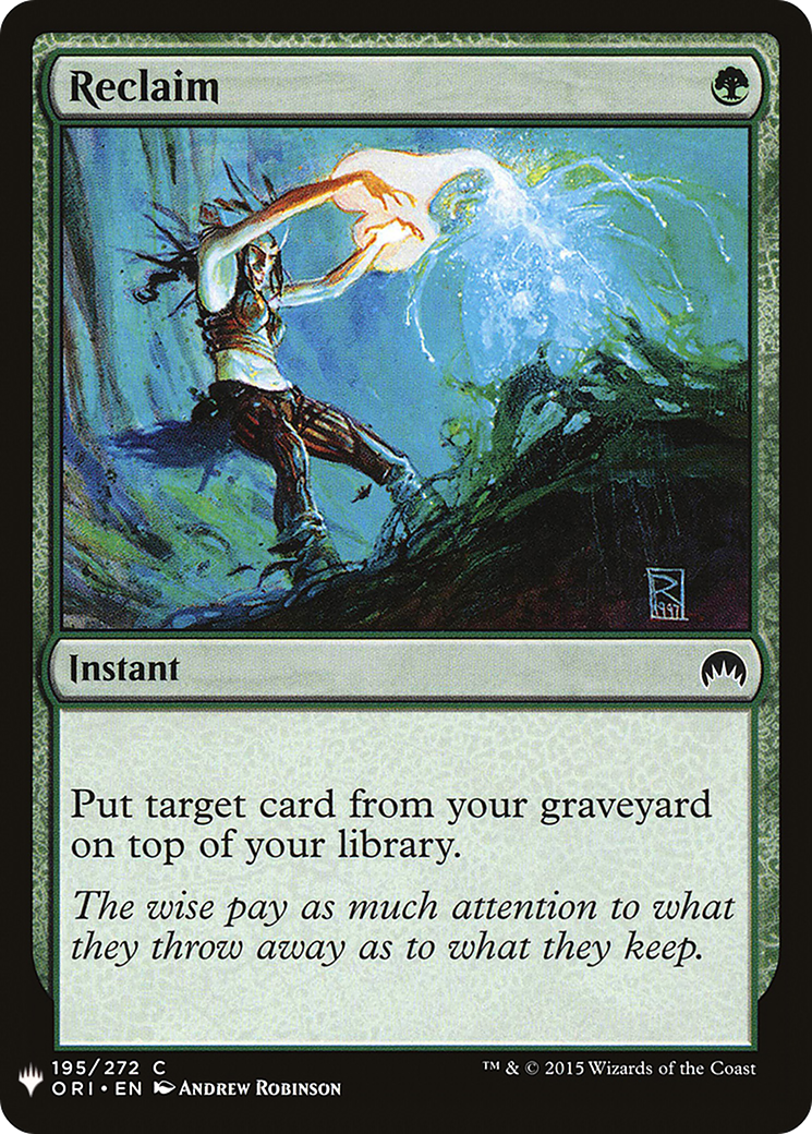 Reclaim (LIST-ORI-195) - The List