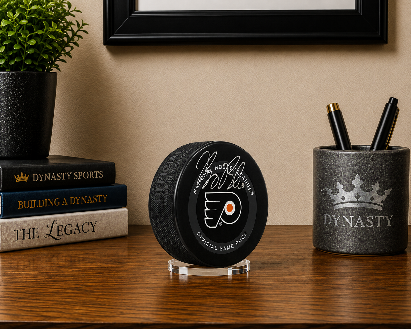 Bobby Brink Autographed Philadelphia Flyers 2021 Hockey Game Model Puck