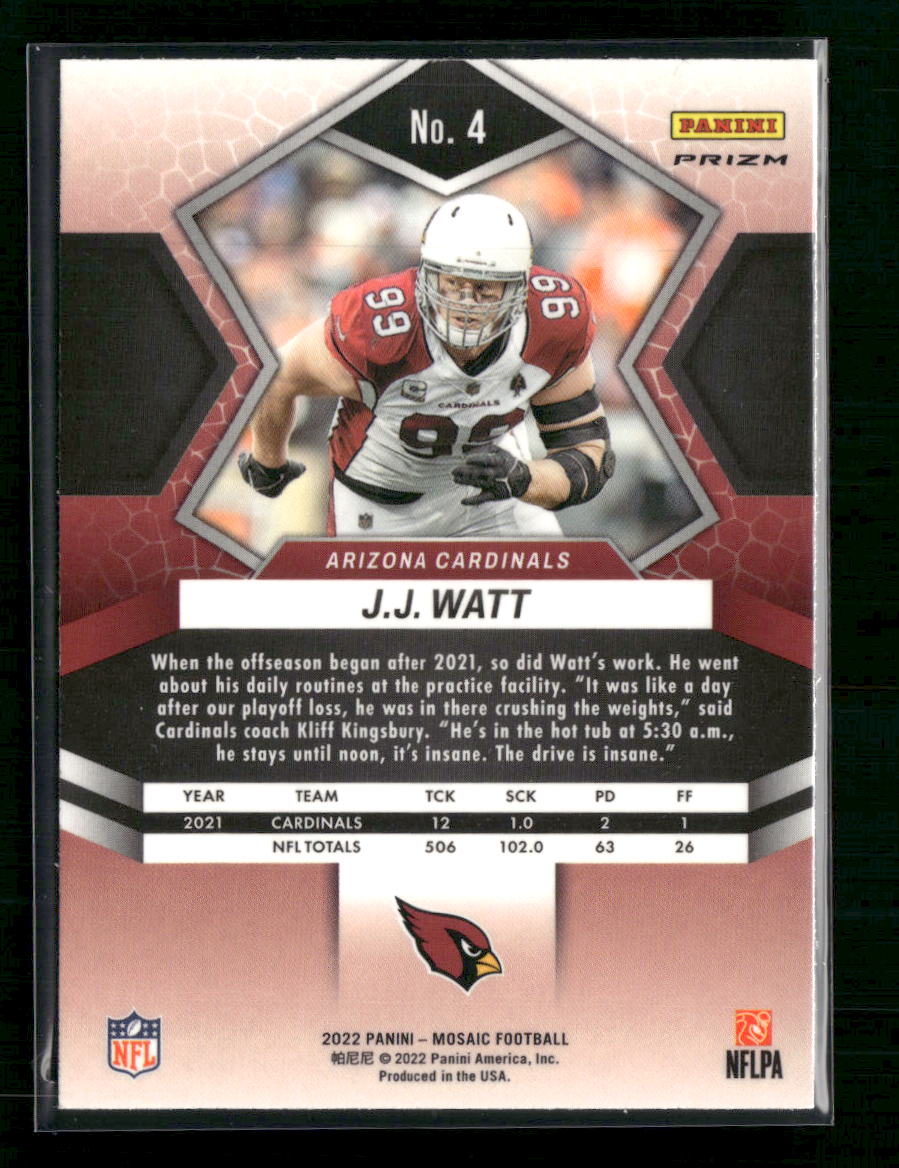 J.J. Watt Arizona Cardinals 2022 Panini Genesis