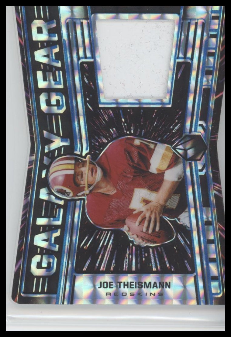 Joe Theismann Washington Redskins 2021 Panini Obsidian Galaxy Gear Relic