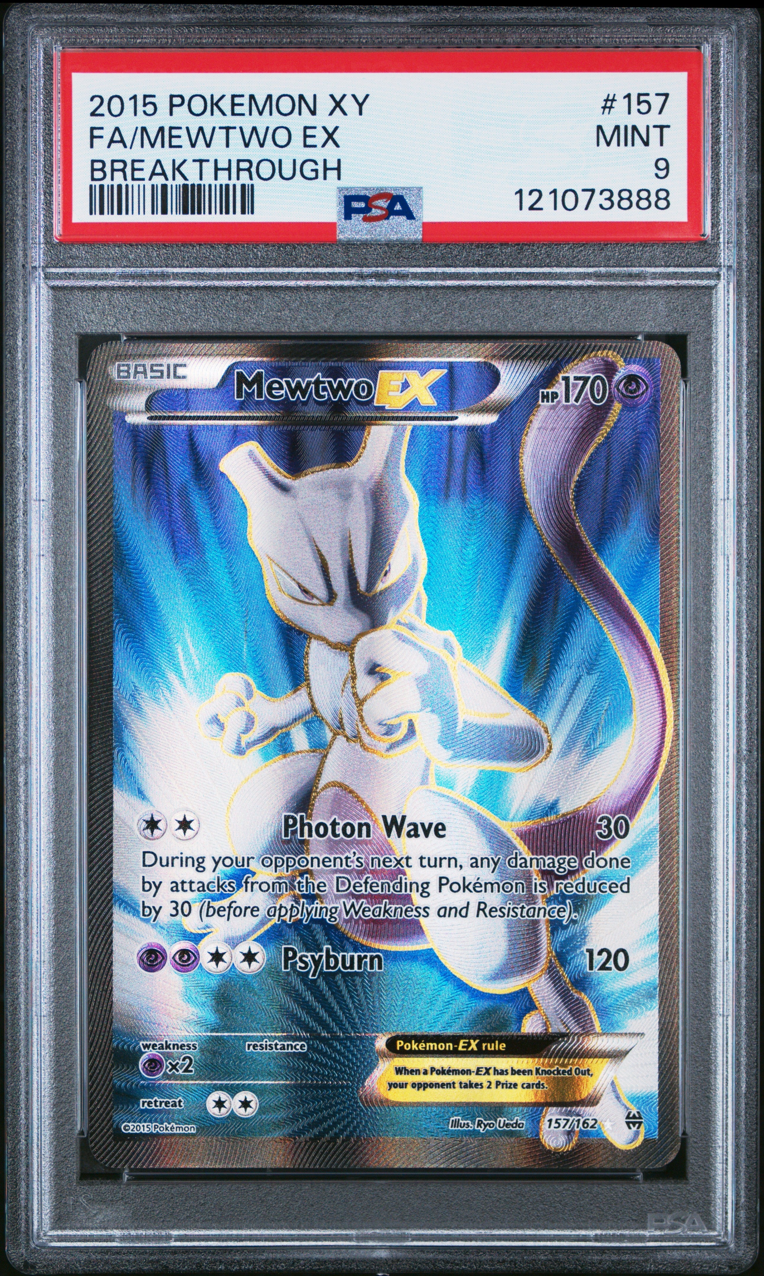 Fa/Mewtwo Ex 2015 Pokemon Xy Breakthrough #157 Breakthrough PSA 9