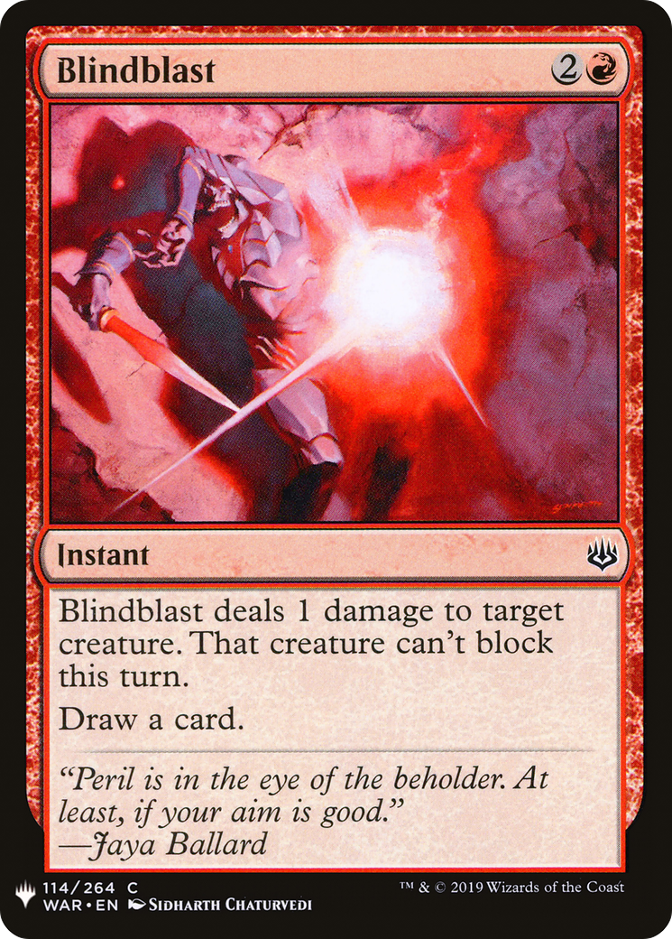 Blindblast (LIST-WAR-114) - The List