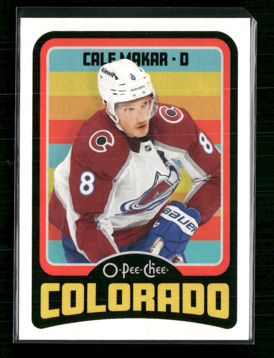 Cale Makar 2024-25 O-Pee-Chee #NNO Retro Blank Back