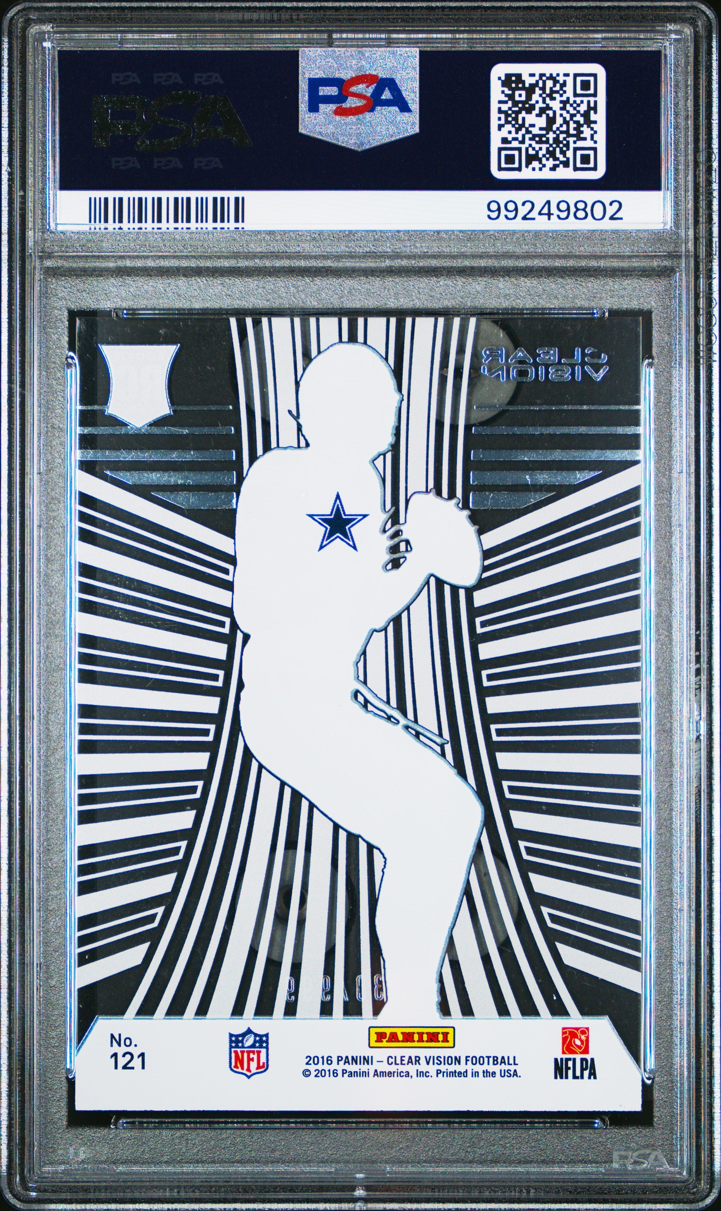 Dak Prescott 2016 Panini Clear Vision #121 PSA 10