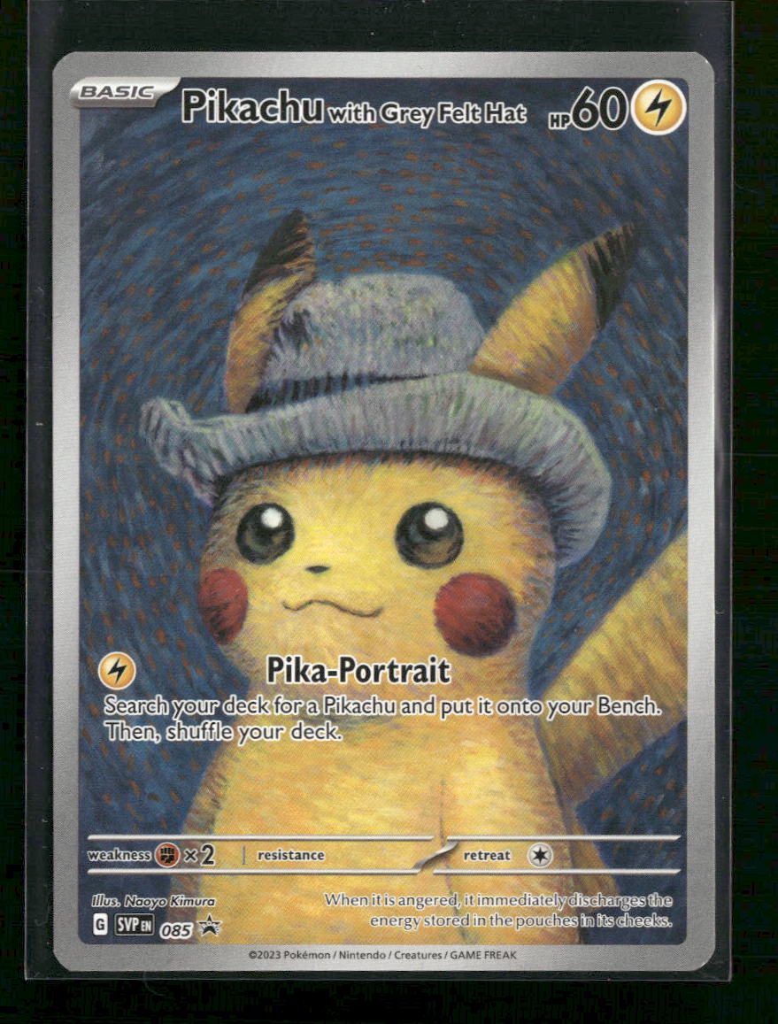 SV: Scarlet & Violet Promo Cards Pikachu with Grey Felt Hat #085