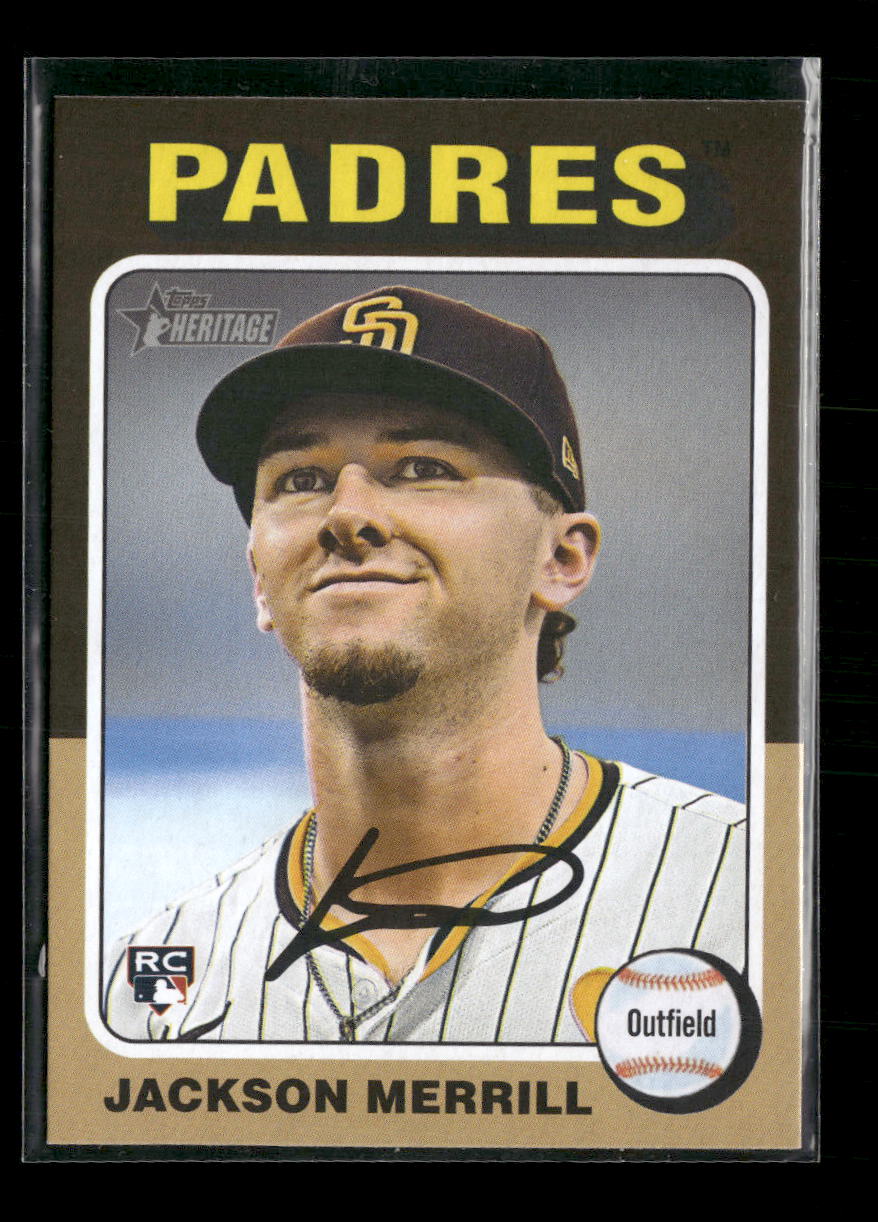 2024 Topps Heritage Color Swap Variation Jackson Merrill Rookie #689