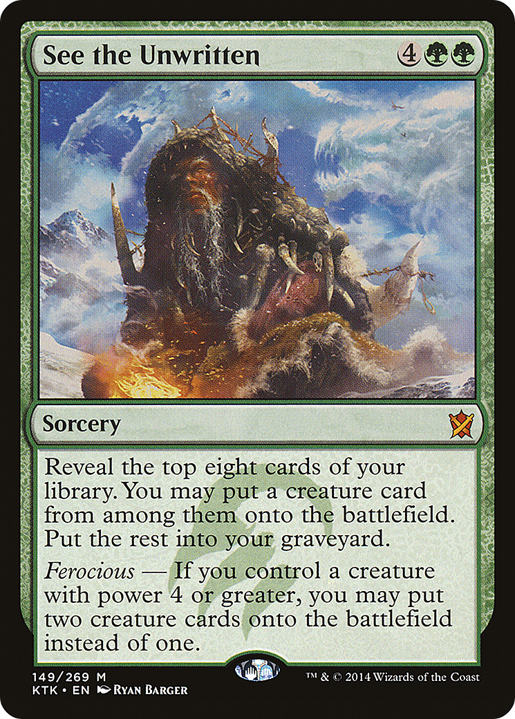 See the Unwritten (KTK-149) - Khans of Tarkir