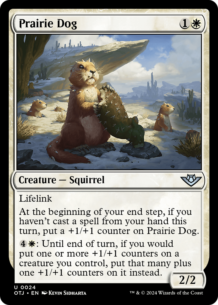 Prairie Dog (OTJ-024) - Outlaws of Thunder Junction Foil