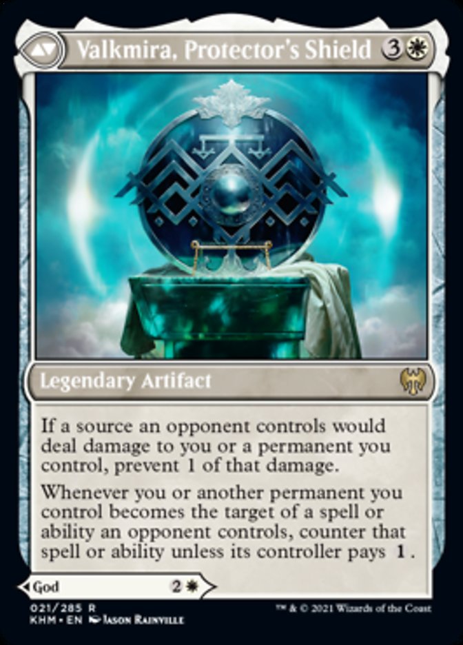 Reidane, God of the Worthy // Valkmira, Protector's Shield (KHM-021) - Kaldheim Foil
