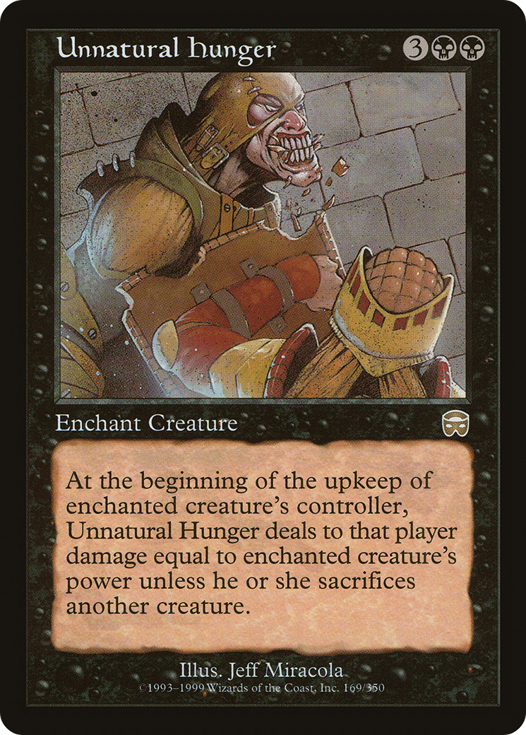 Unnatural Hunger (MMQ-169) - Mercadian Masques Foil
