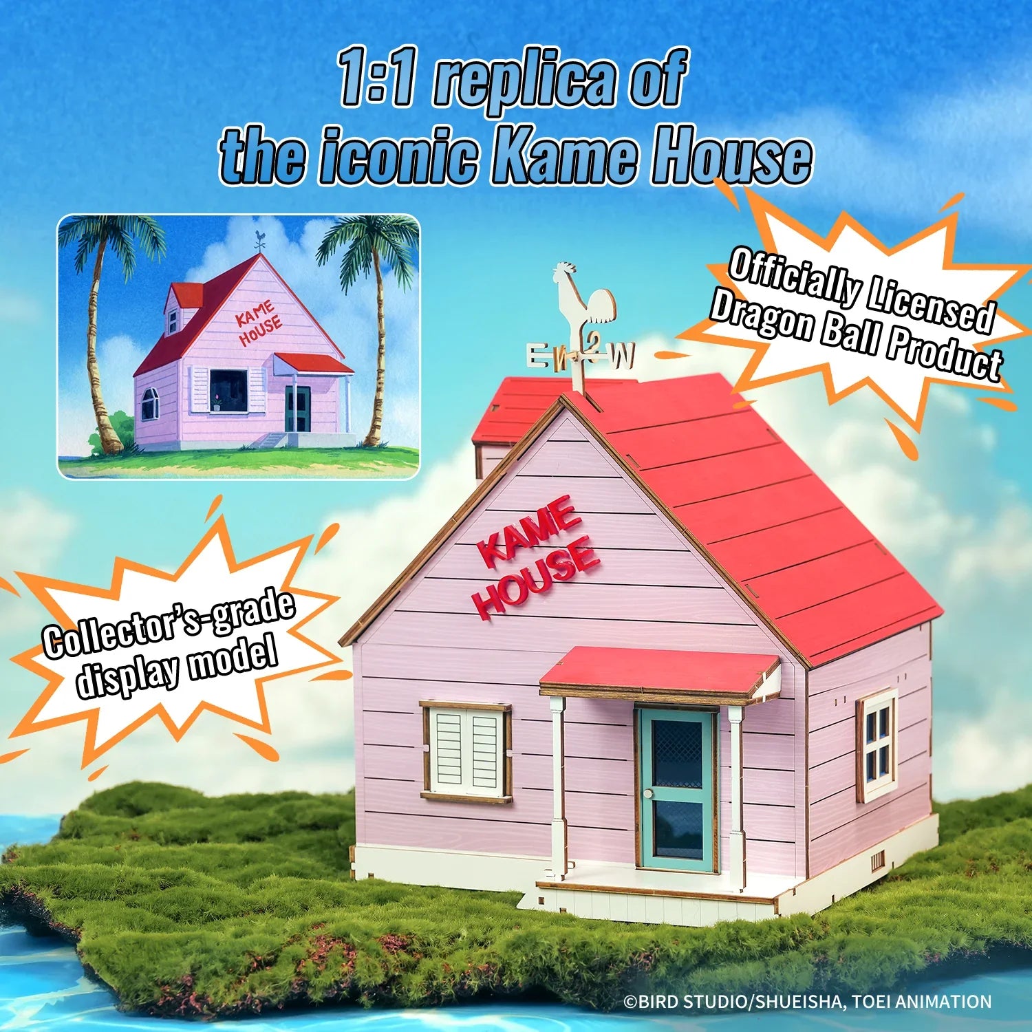 Puremind x Dragon Ball Kame House 3D Puzzle Model Kit - Official Collectible