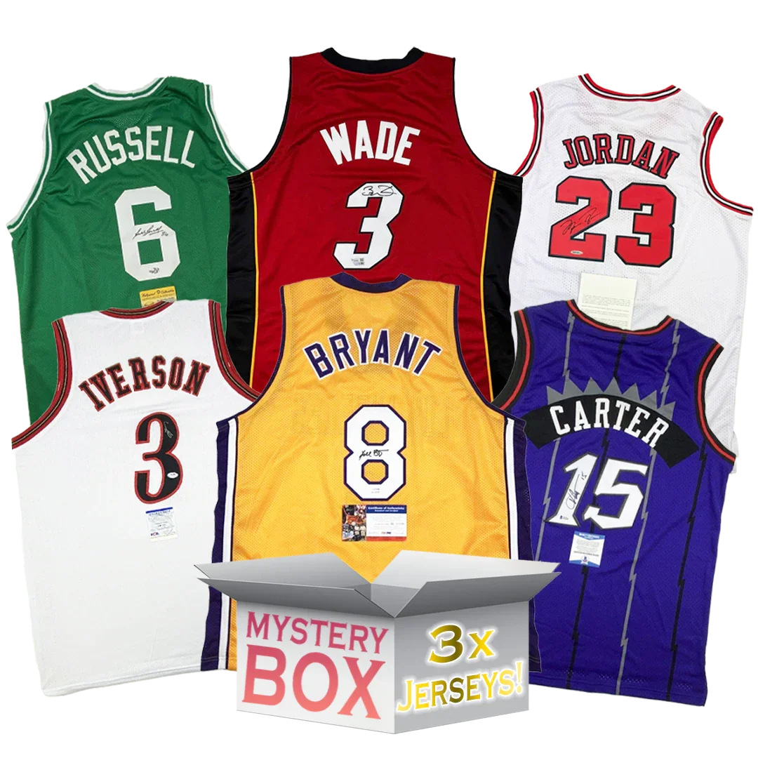 3x Hall of Famers Autographed/Signed Basketball Jerseys Mystery Box with PSA JSA or Beckett COA