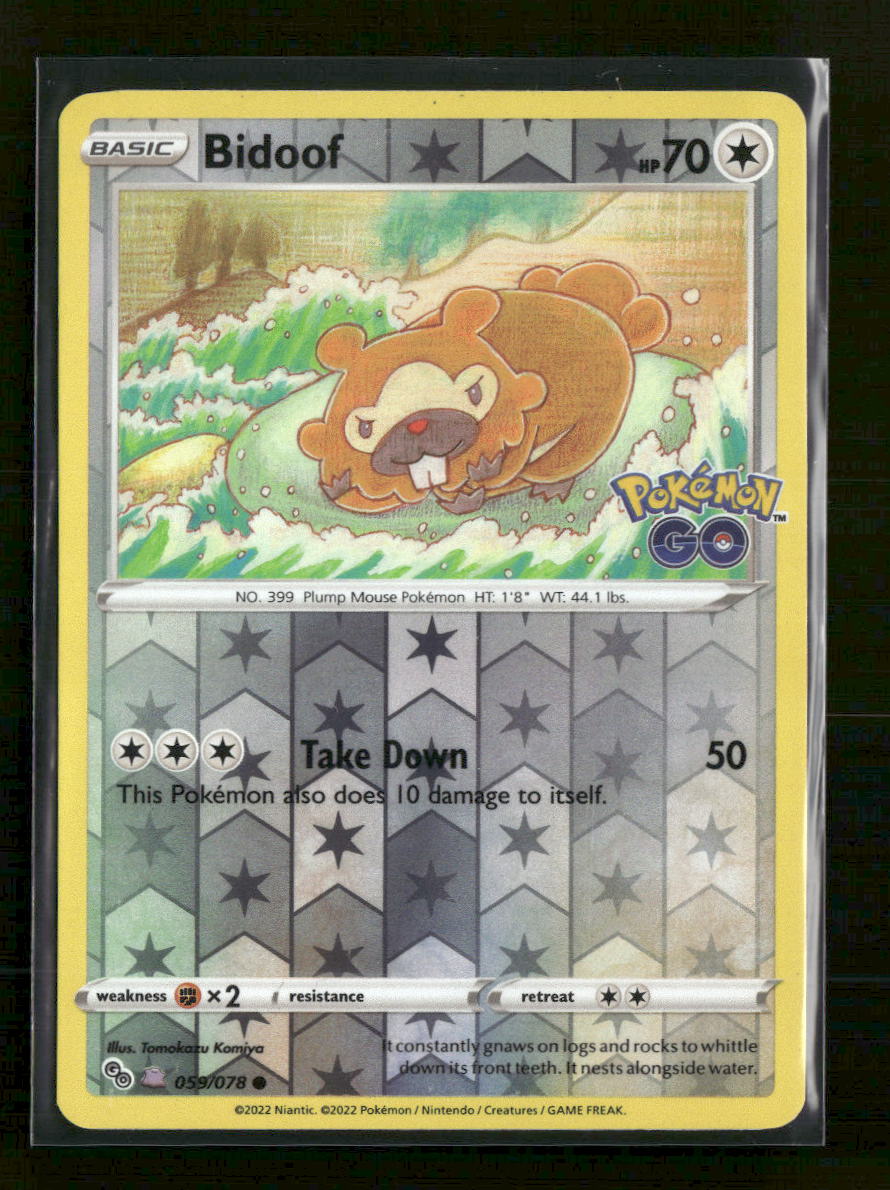 Pokemon GO Bidoof (Peelable Ditto) #059/078