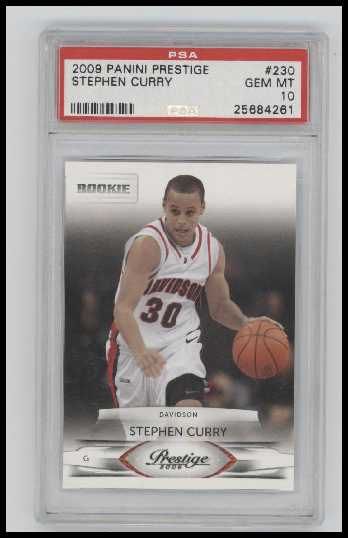 2009 Panini Prestige Stephen Curry 10 PSA #230