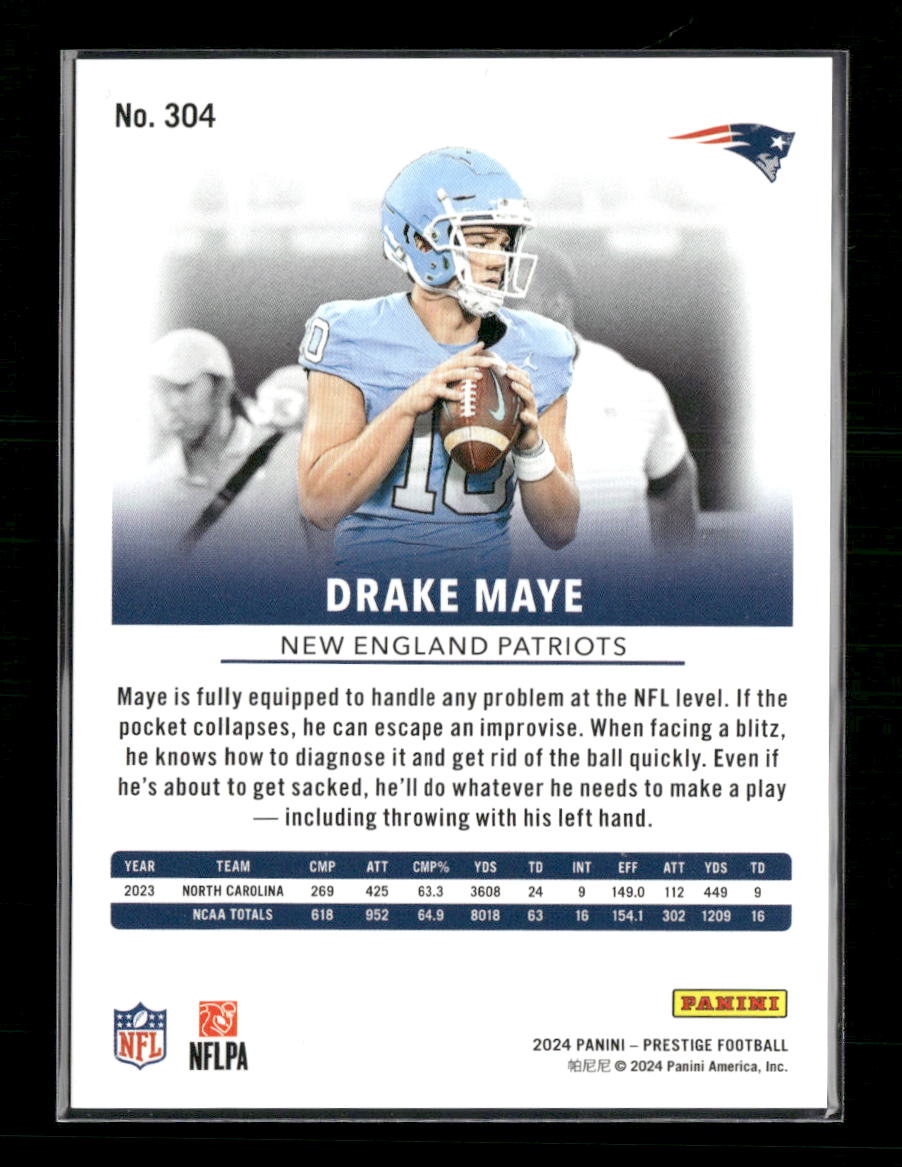 2024 Panini Prestige - Green Xtra Points Drake Maye Rookie #/299 #304