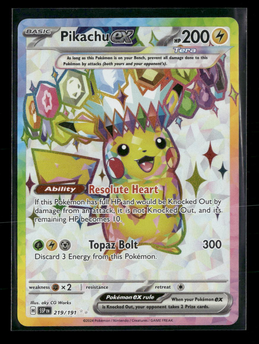 SV08: Surging Sparks Pikachu ex Holo #219/191