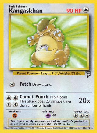 Kangaskhan 026/130 - Base Set 2