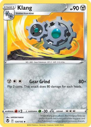 Klang 124/195 - SWSH12 Silver Tempest Reverse Holofoil