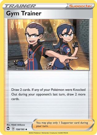 Gym Trainer 158/195 - SWSH12 Silver Tempest Reverse Holofoil