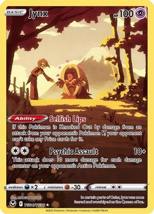 Jynx TG04/TG30 - SWSH12 Silver Tempest Trainer Gallery Holofoil