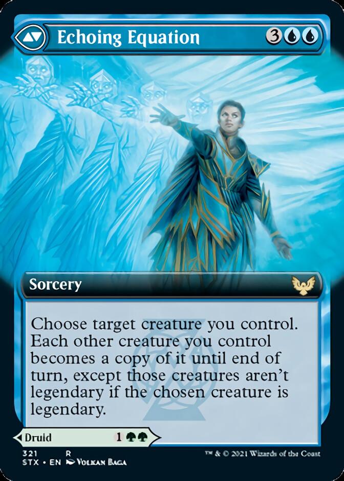 Augmenter Pugilist // Echoing Equation (STX-321) - Strixhaven: School of Mages: (Extended Art) Foil