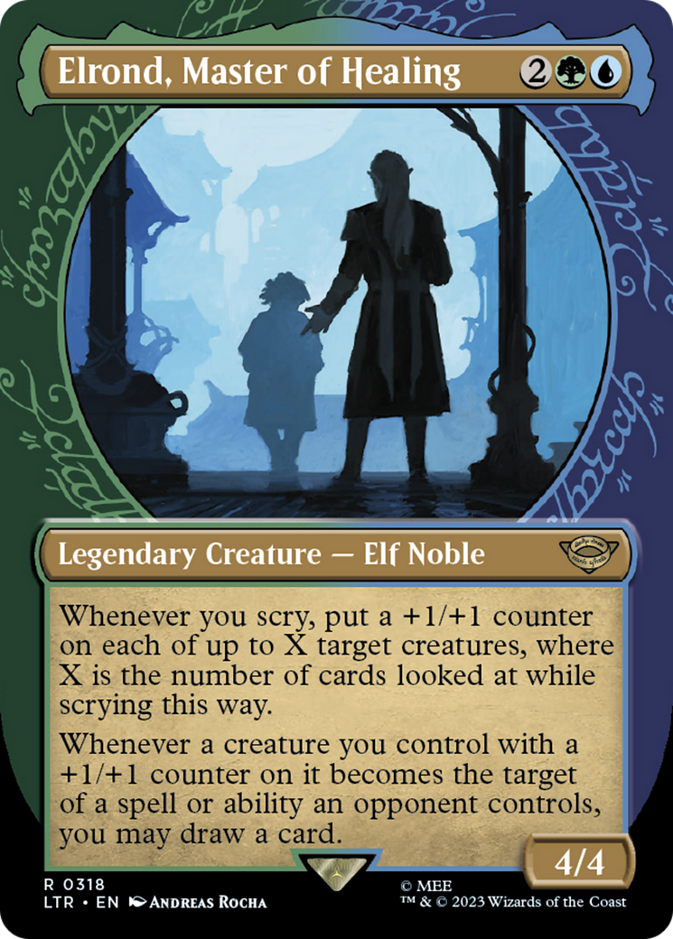 Elrond, Master of Healing (LTR-318) - The Lord of the Rings: Tales of Middle-earth: (Showcase) (Borderless)