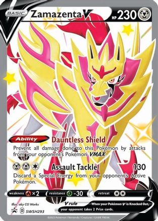 Zamazenta V (Shiny) SWSH293/307 - SWSH Sword & Shield Promo Cards Holofoil