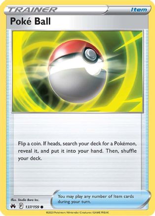 Poke Ball 137/159 - Crown Zenith