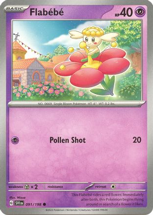 Flabebe 091/198 - SV01 Scarlet & Violet Base Set Reverse Holofoil