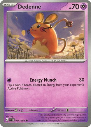 Dedenne 094/198 - SV01 Scarlet & Violet Base Set Reverse Holofoil