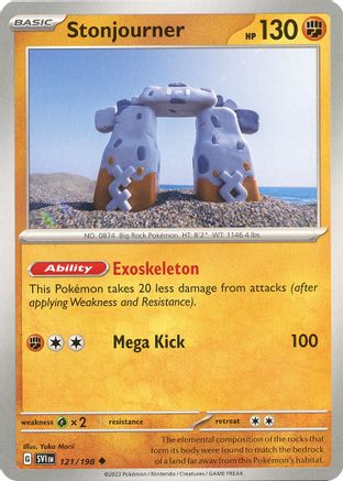 Stonjourner 121/198 - SV01 Scarlet & Violet Base Set Reverse Holofoil