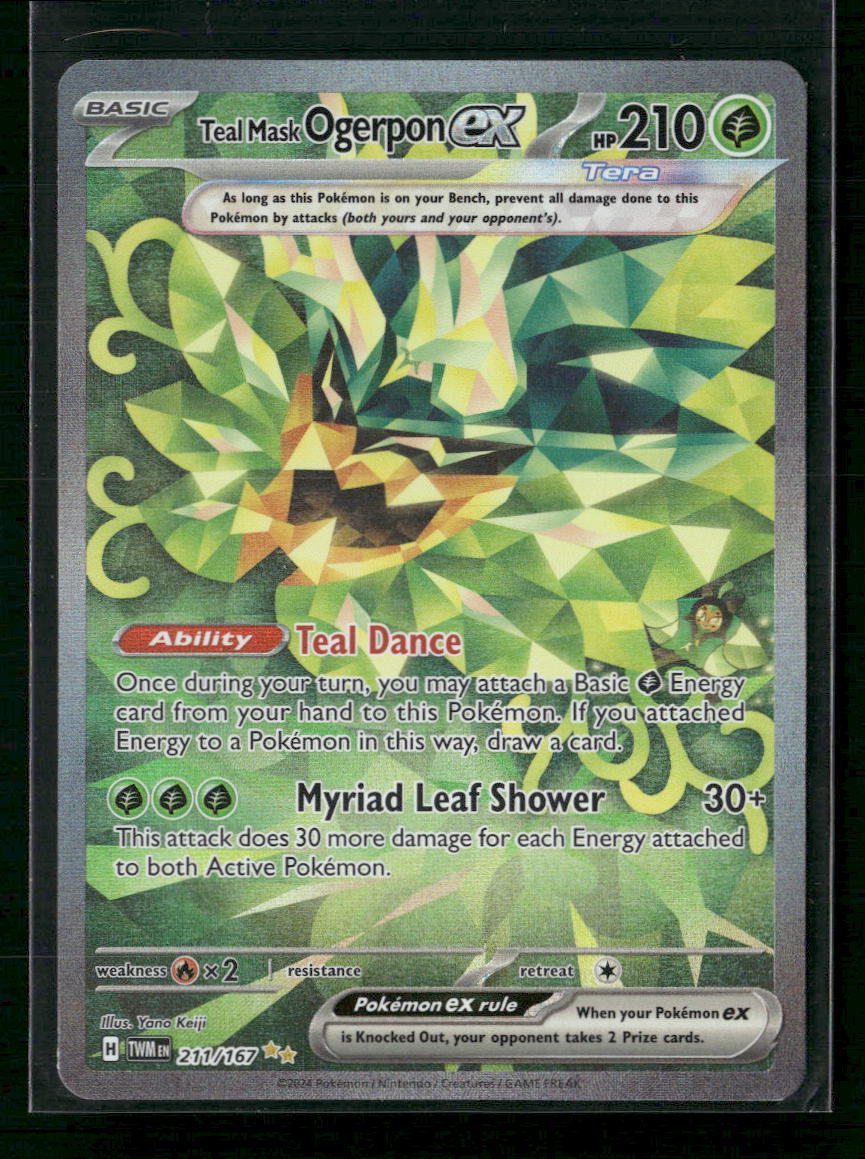 SV06: Twilight Masquerade Teal Mask Ogerpon ex #211/167